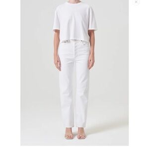 Agolde 90s pinch jeans in marshmallow